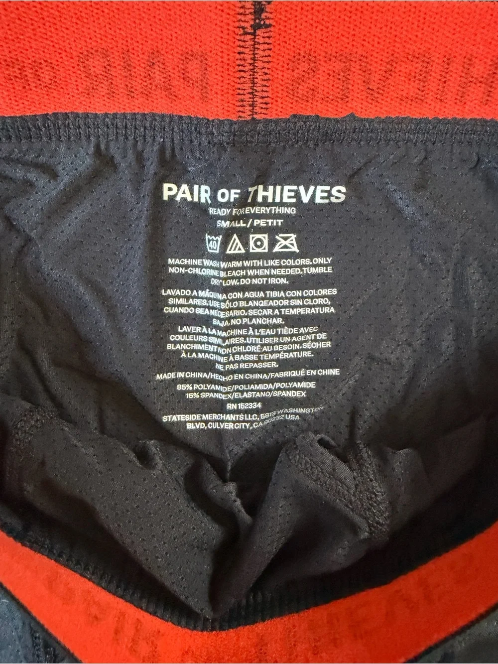 NWOT Pair of Thieves Men's Black Performance Boxer Briefs